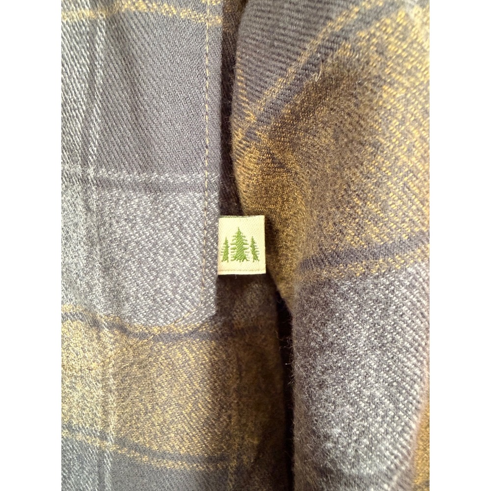 Lake & Trail Mens 3XL Plaid Flannel Shirt Recycled Polyester Button Down NWT - Picture 4 of 7